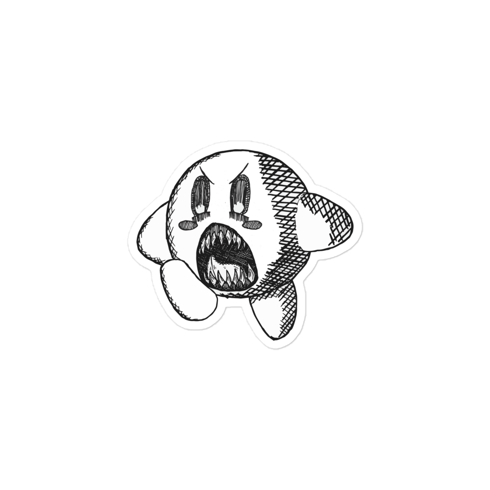 Hangry Kirby Sticker