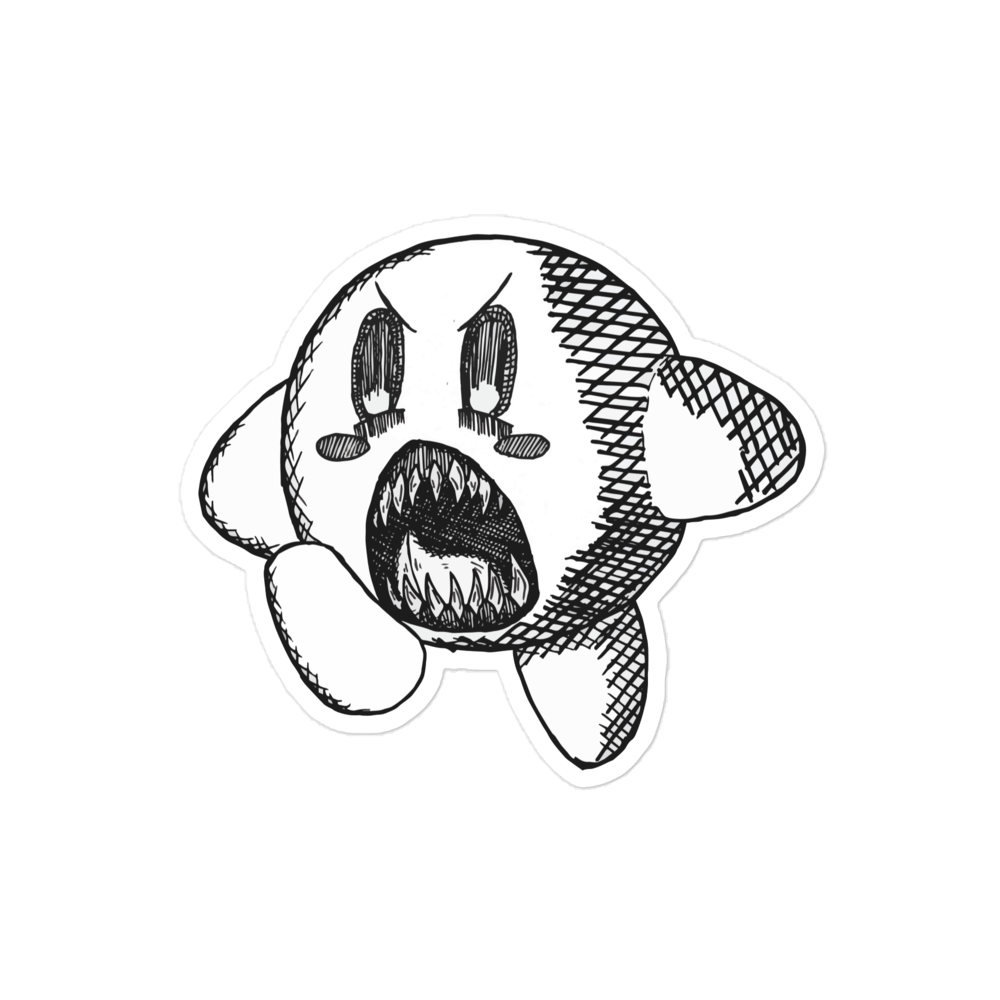 Hangry Kirby Sticker