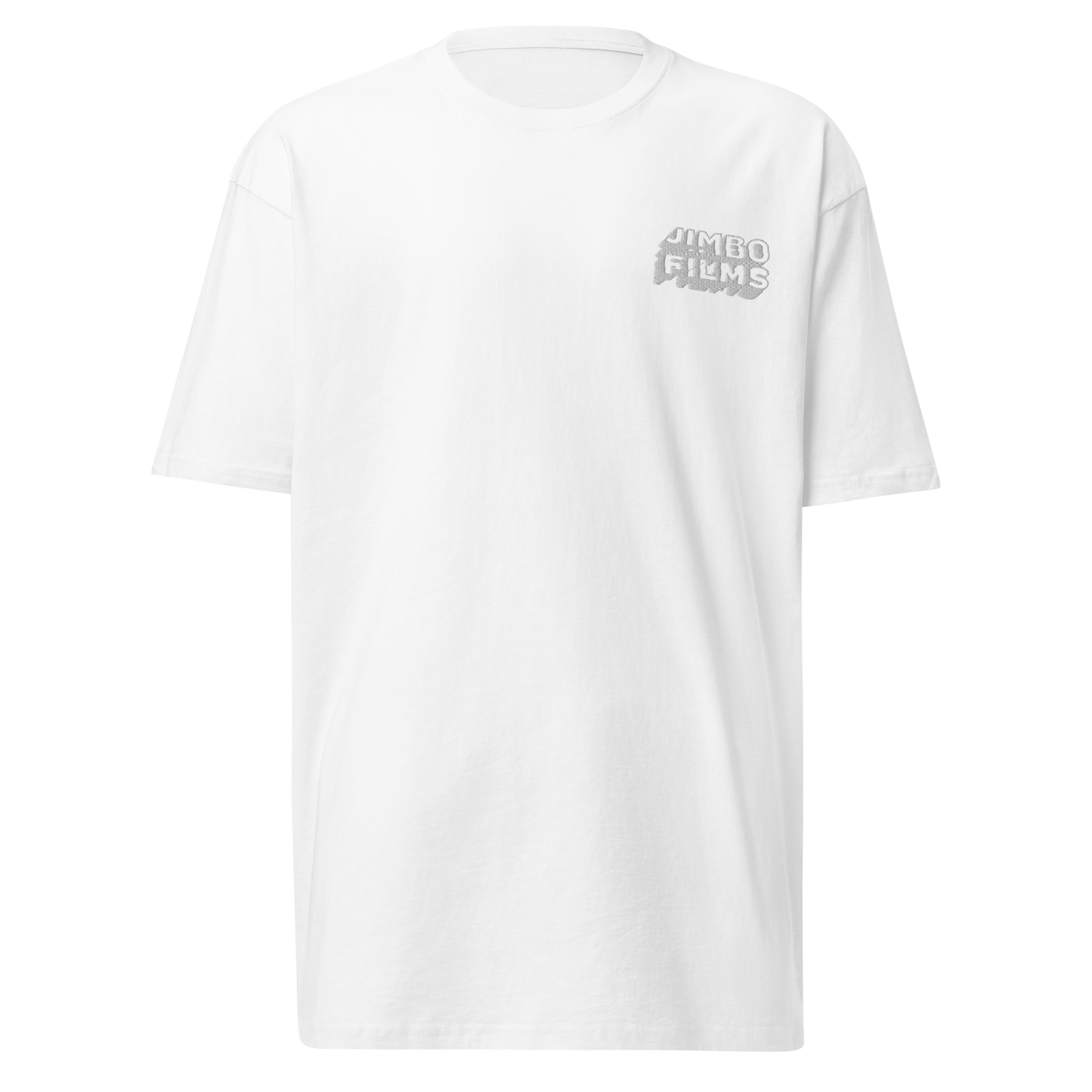 Crashpad Kickflip Heavyweight Tee White Embroidery